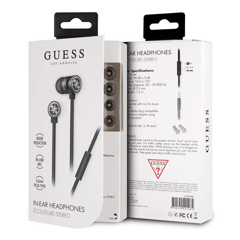 Ecouteurs Guess wire Black...
