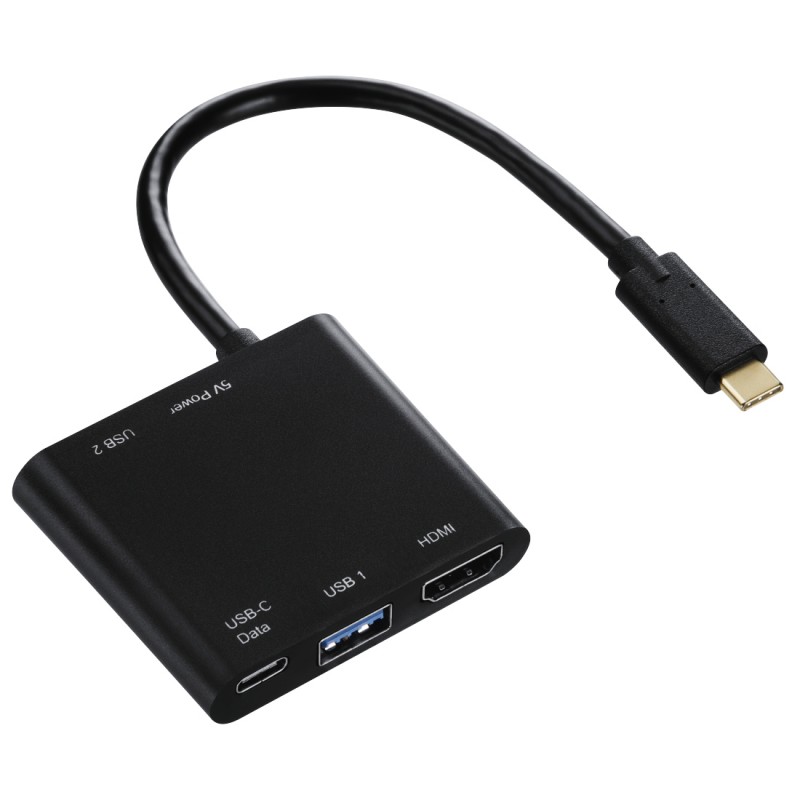 Adaptateur Hama multiport USB-C 4 en 1
