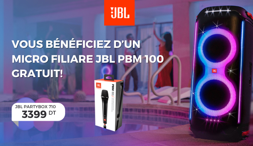 JBL PartyBox 710 + Micro filaire JBL PBM 100 