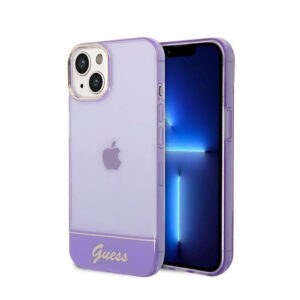 Coque pour iPhone 14 Plus GUESS  TRANSLUCENT - Violet