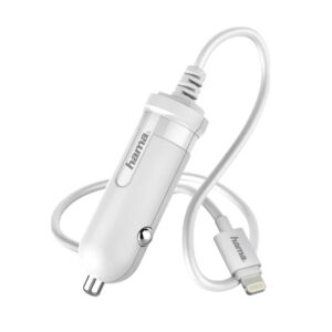 Hama Chargeur pour voiture, Lightning, 1A, blanc