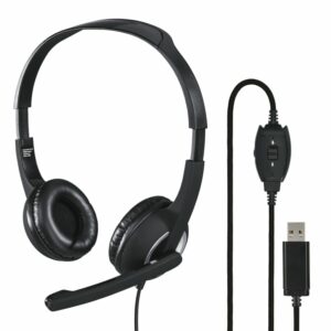 Casque Filaire Hama PC Office HSUSB250 Stéréo - Noir