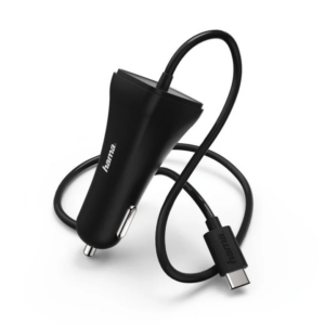 Hama Chargeur pour voiture, USB Type-C, 3 A, Noir