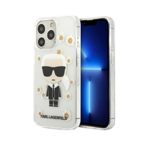 Etui Karl Lagerfeld Transparent pour iphone 13 Pro, Blanc