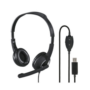Hama Casque PC Office "HS-USB250", stéréo, Noir