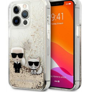 Etui Karl Lagerfeld Glitter Gold pour Iphone 13 Pro (6,1")
