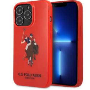 Etui USPolo Assn Bleu pour iphone 13 Pro Max (6,7") Rouge