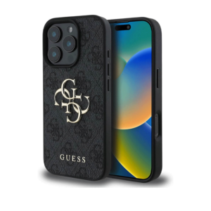 Coque Guess 4G Big Logo pour iPhone 16 Pro - Noir