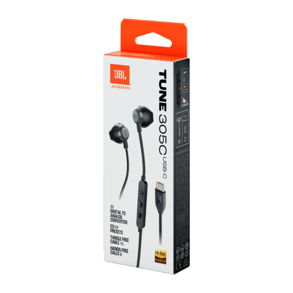 JBL Tune 305C USB, Noir – Image 4