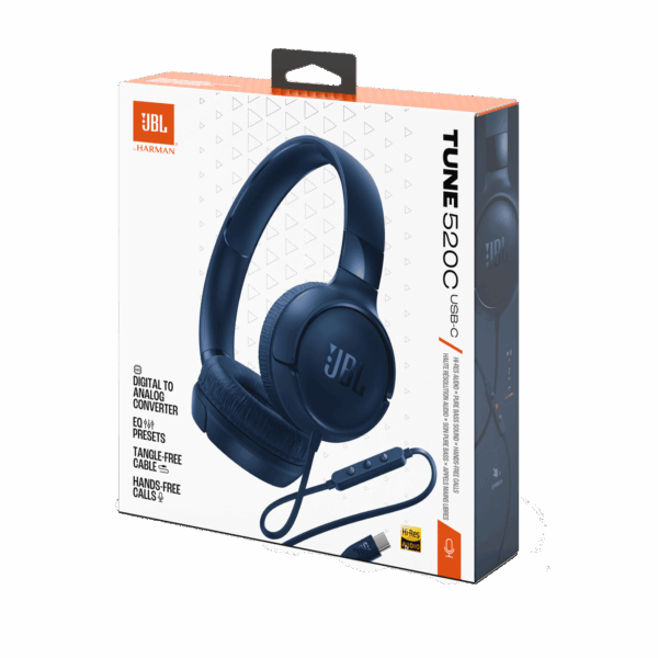 JBL Tune 520C USB-C, Bleu – Image 7
