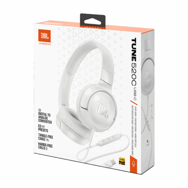 JBL Tune 520C USB-C, Blanc – Image 6
