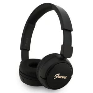 Casque BT Guess, Noir Metal Logo Script Logo Bluetooth 5.3