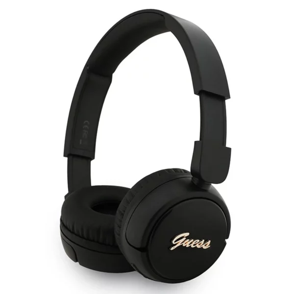 Casque BT Guess, Noir Metal Logo Script Logo Bluetooth 5.3