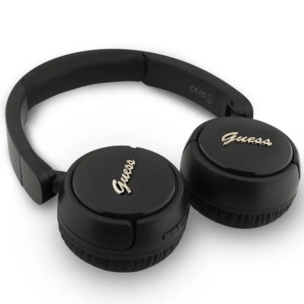 Casque BT Guess, Noir Metal Logo Script Logo Bluetooth 5.3 – Image 2