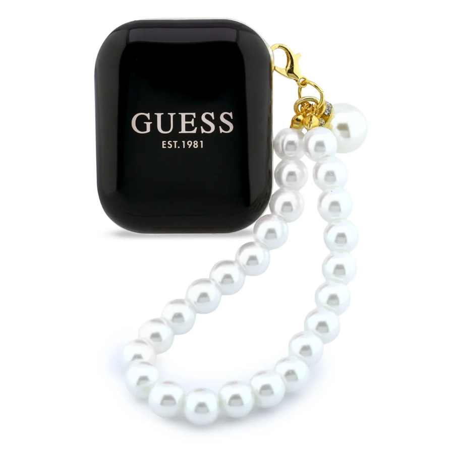 Airpods Guess - TWS - Bracelet perle - Noir – Image 3
