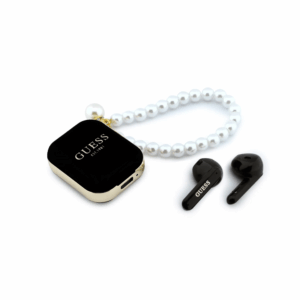 Airpods Guess - TWS - Bracelet perle - Noir