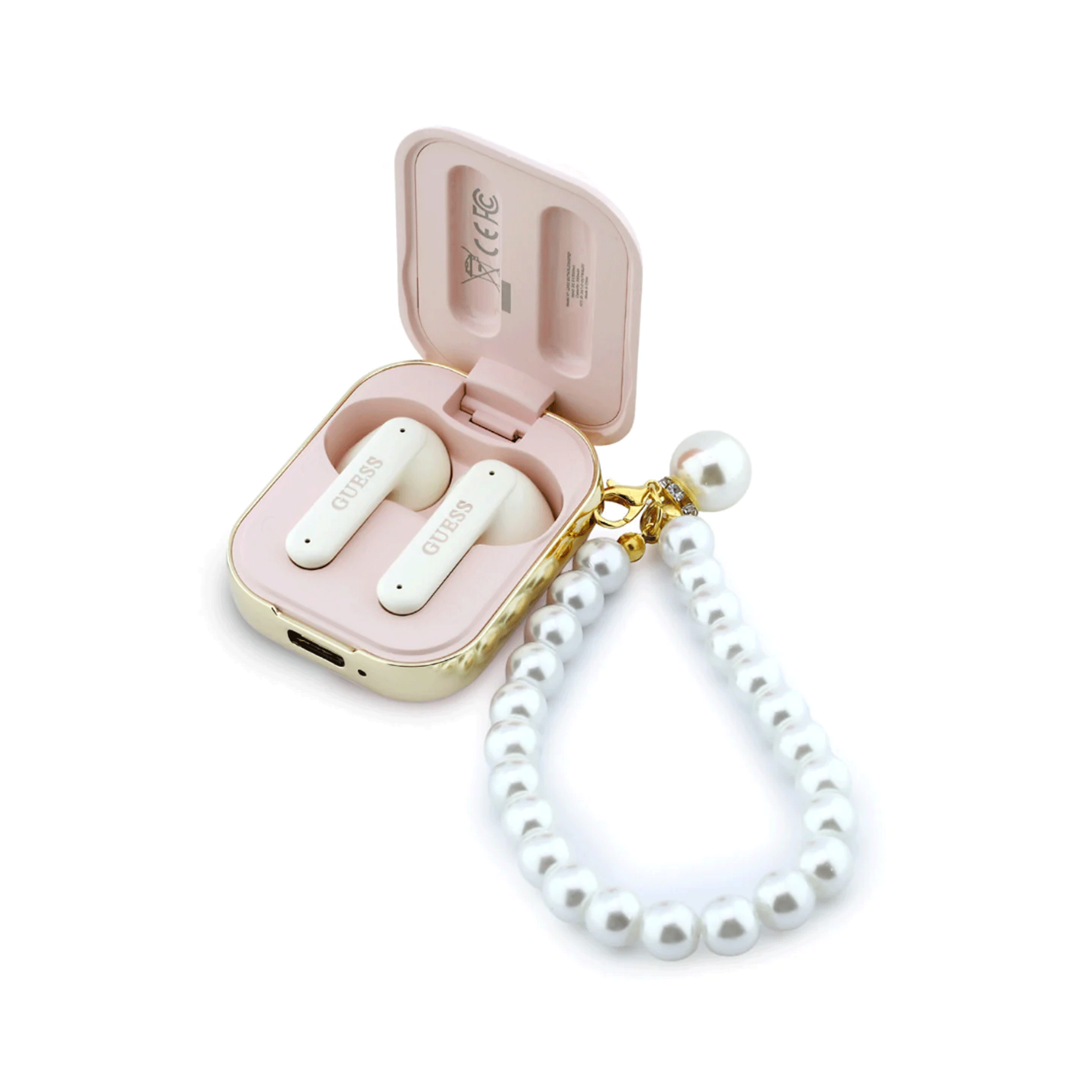 Airpods Guess - TWS - Bracelet perle - Rose – Image 2